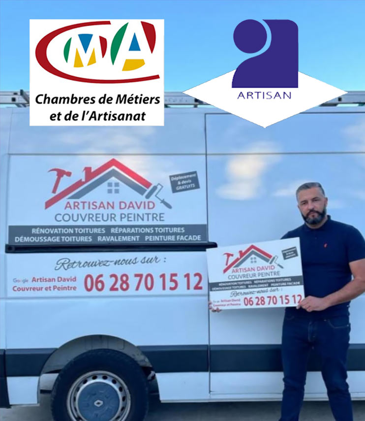 Artisan David Couvreur Peintre 77 sur Lognes ... Seine-et-Marne : Mr SAUSER couvreur, peintre extérieur, travaux de couverture : pose et rénovation de couverture et faîtage. Nettoyage démoussage toiture, Traitement hydrofuge, Isolation des combles, Nettoyage ext, ravalement sur Lognes, Noisiel, Torcy, Pontault-Combault, Lagny-sur-Marne, Vaires-sur-Marne, Tourman-en-Brie, Gretz-Armainvilliers, Champs-sur-Marne, Bussy-saint-Georges, Claye-Souilly, Collégien, Ceuilli porte aux Dames, Emerainville, Esbly, Chanteloup-en-Brie, Chessy, Claye-Souilly, Ferrières-en-Brie, Meaux, Mitry-Mory, Montévrain, Ozoir-la-Ferrière, , Quincy-Voisins, Roissy-en-Brie,Villeparisis, Croissy-Beaubourg, Serris, Chelles, Melun, Noisy-le-Grand, Champigny-sur-Marne, , tout le département du 77 en Seine-et-Marne